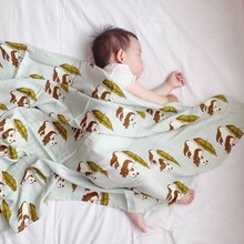 宝宝被子婴儿竹纱布浴巾包单初生儿包被儿抱被盖毯一件发批发