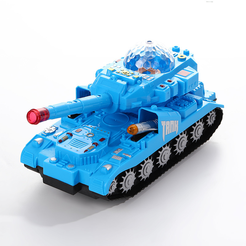电动万向闪光炮声坦克 2840太空激光战车灯光声军事模型儿童玩具