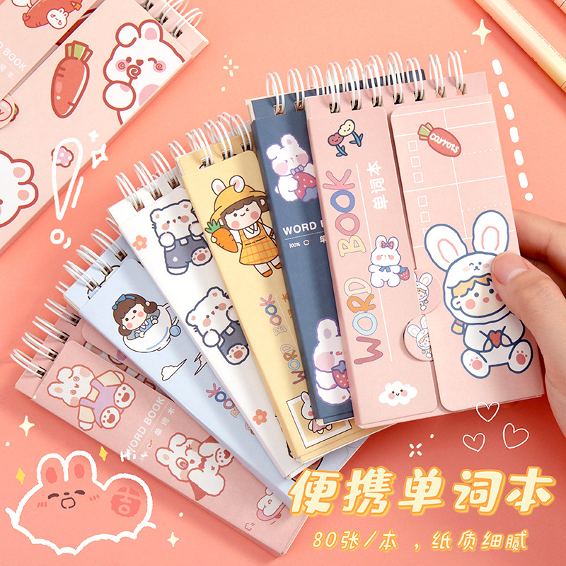 English Wordbook Carry-on English Coil Notebook Student Stationery Mini-Portable Notepad Note Pad