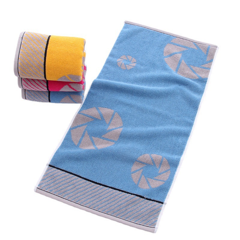 Factory Wholesale Towel Fashion Circle-Shaped Jacquard Face Towel Adult Men and Women Couples Face Towel Supermarket Stall Logo