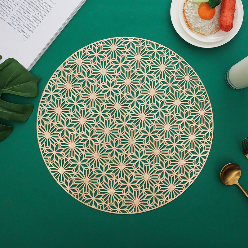Insulation Mat Household Table Mat Hollow Scald Preventing Met High Temperature Resistance Western-Style Placemat Cup Mat Bowl Mat Anti-Scald Placemat
