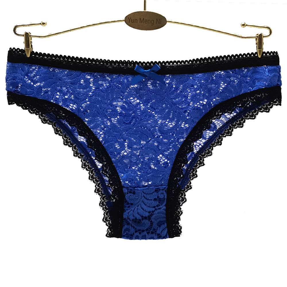 欧美性感蕾丝镂空女士三角裤外贸现货女式情趣内裤速卖通ebay货源