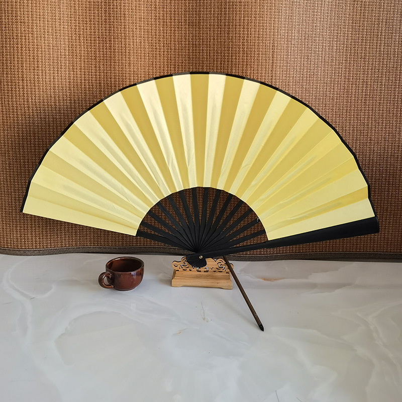 10-Inch Chinese Style Men's Folding Fan Bamboo Fan Blank Diy Children's Student Drawing Calligraphy Folding Fan Wholesale