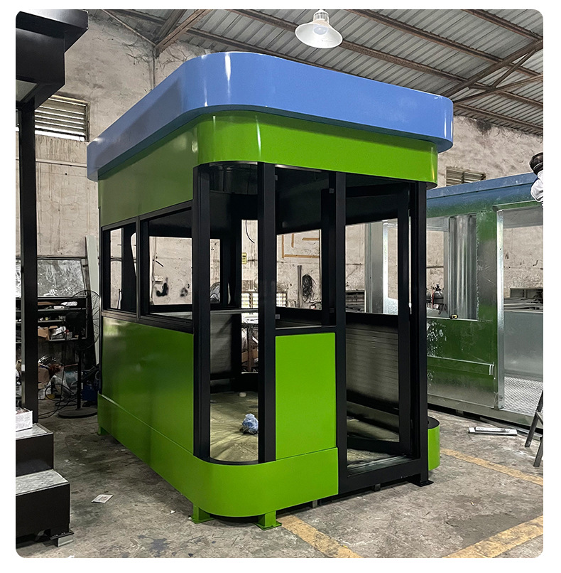 钢结构艺术岗亭户外可移动成品景点值班室不锈钢治安收费亭厂家