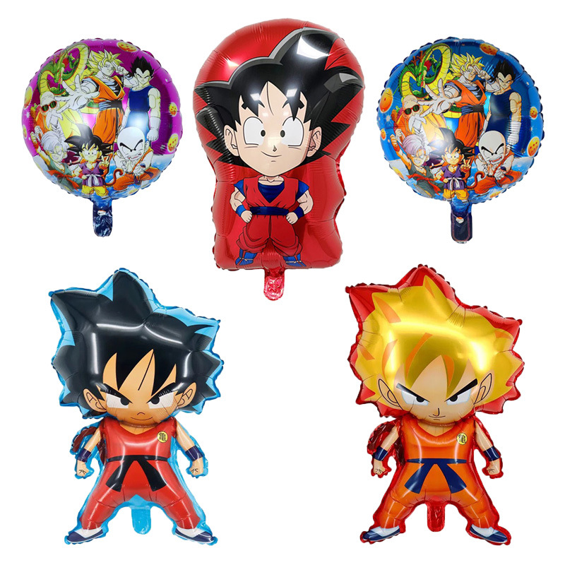 Wukong Cartoon Aluminum Balloon Dragon Ball Birthday Party Background Wall Banquet Decoration Surprise Arrangement Balloon