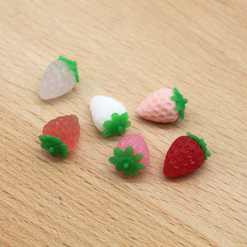 tpr mini strawberry internet celebrity fruit and vegetable model squeezing toy soft rubber candy toy vent decompression toy factory wholesale