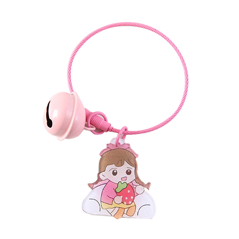 Creative Ins Cute Girl Heart Cartoon Funny Key Ring Acrylic Keychain Pendant Girls' Bags Ornaments