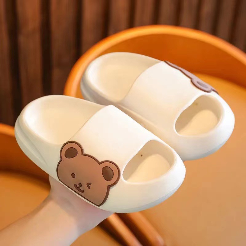 Children's Slippers Girls Boys Home Non-Slip Soft Shit Feeling Girls Baby Cute Bathroom Non-Slip Summer New