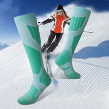 女士高筒加厚保暖户外滑雪袜专业毛巾底运动袜子