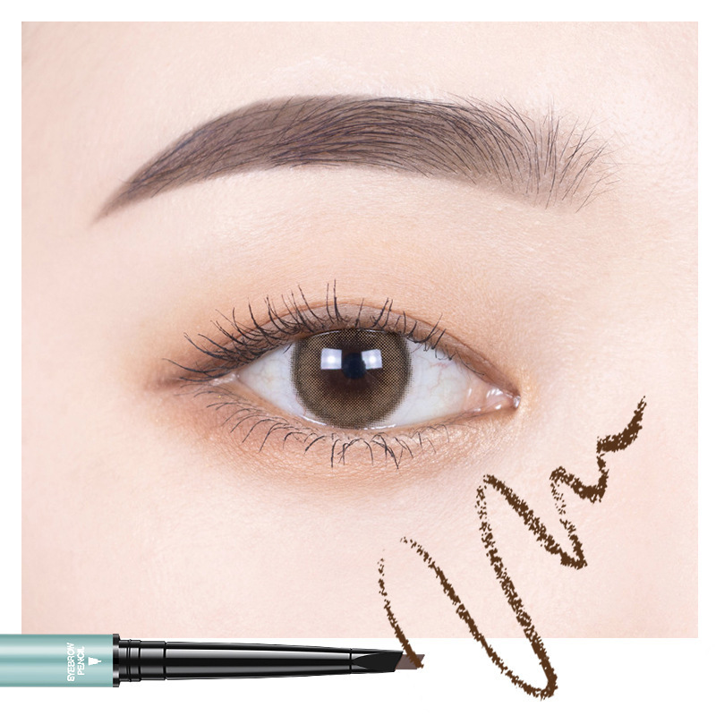 LaMeiLa Three-Dimensional Ultra-Fine Seconds Eyebrow Pencil Beautiful Girl Waterproof and Durable Discoloration Resistant Six-Color Suit 838