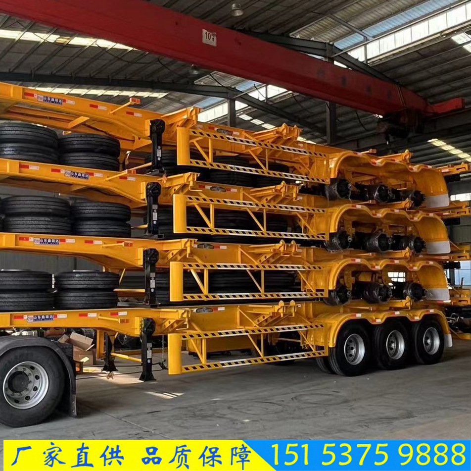 45英尺集装箱运输车 40英尺集装箱托盘车 20英尺集装箱骨架半挂车