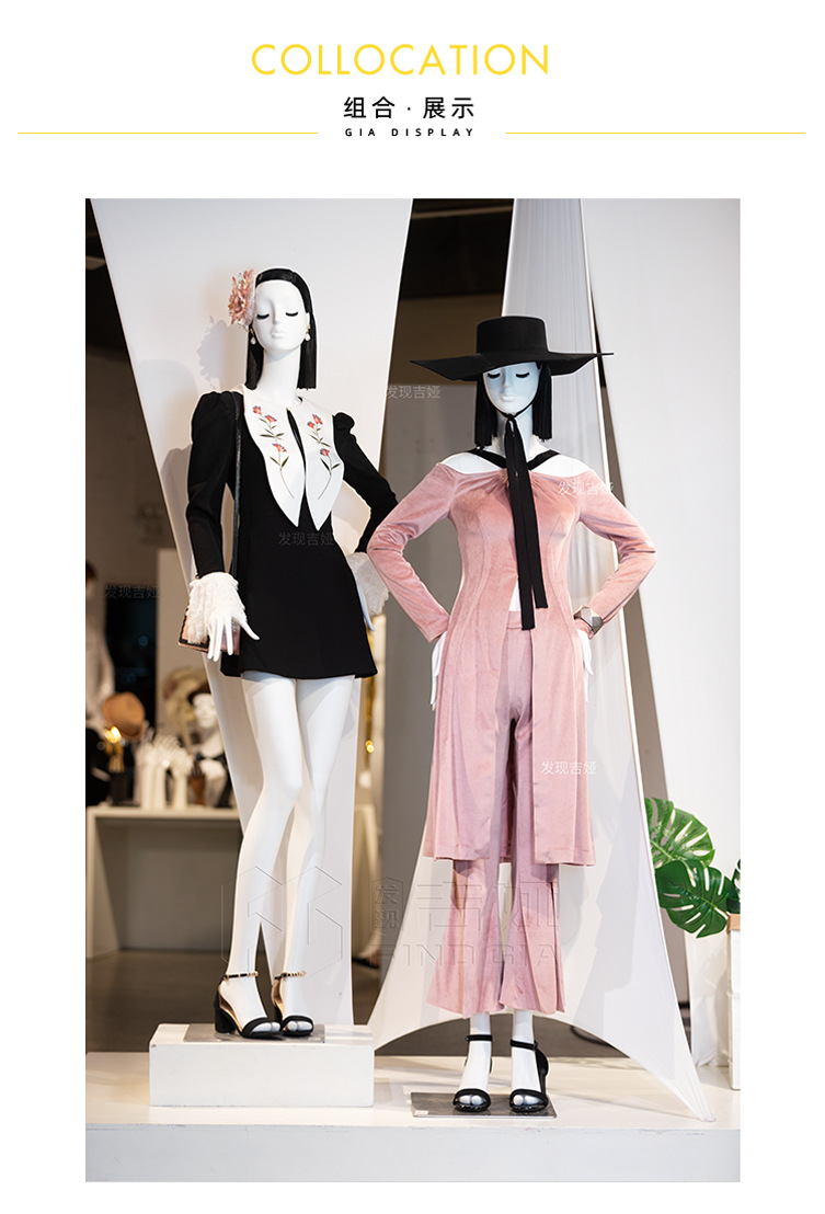 模特道具女全身高档假人高个女模特服装店橱窗陈列道具mannequin