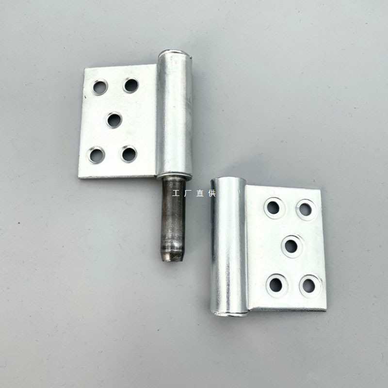 批发加厚防锈铁镀锌防火合页脱卸铰链可拆卸4寸5寸防火门铁旗形合