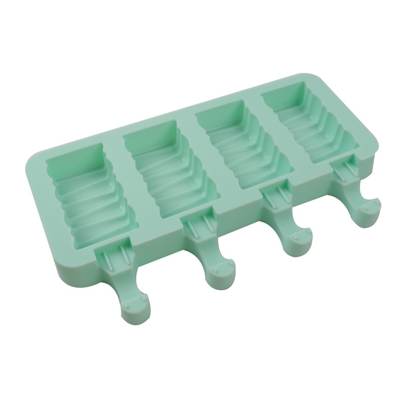 Ice Cream Silicone Mold 4-Piece Wave Ice Cream Popsicle Mold Building Blocks Homemade Popsicle Mold Diy Popsicle Mold