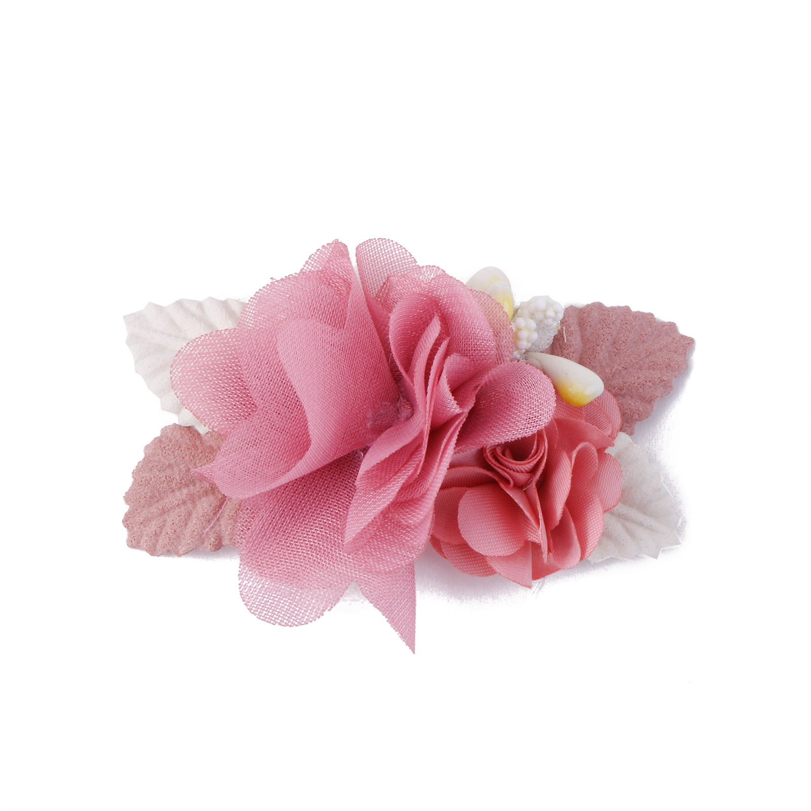 【童花】爆款三款一套粉色仿真头花发饰公主百搭清新自然可爱发夹