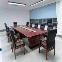 办公家具长方形会议室桌大型多人开会木质会议台3-12米现货包安装