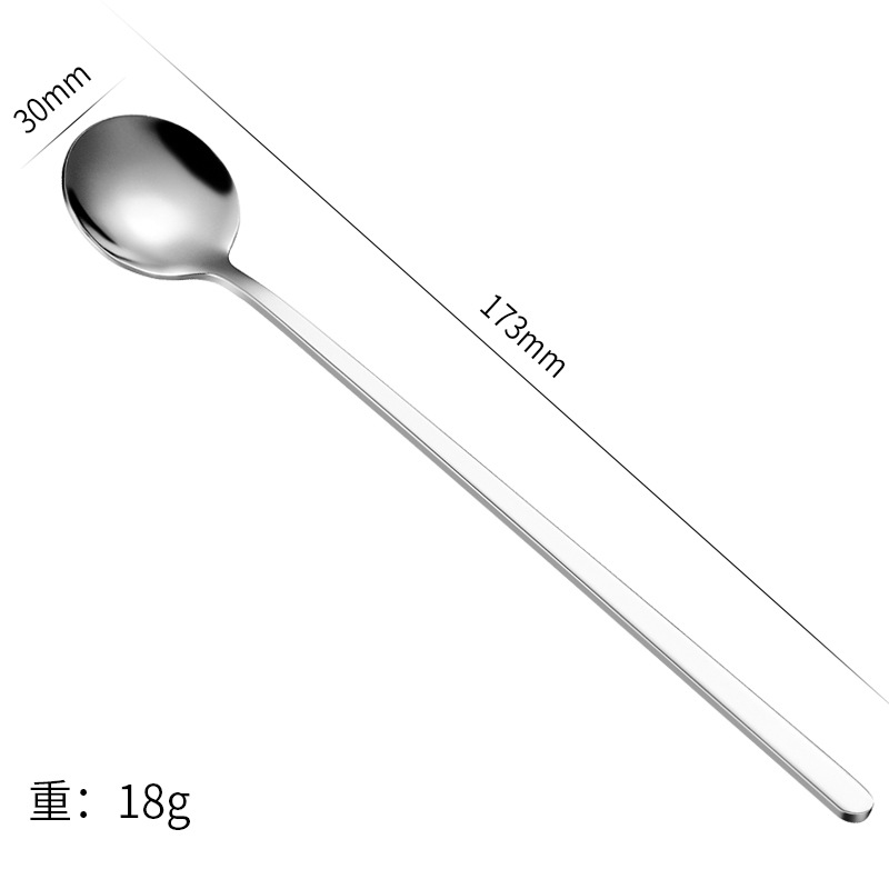 Stainless Steel round Spoon Coffee Stirring Spoon