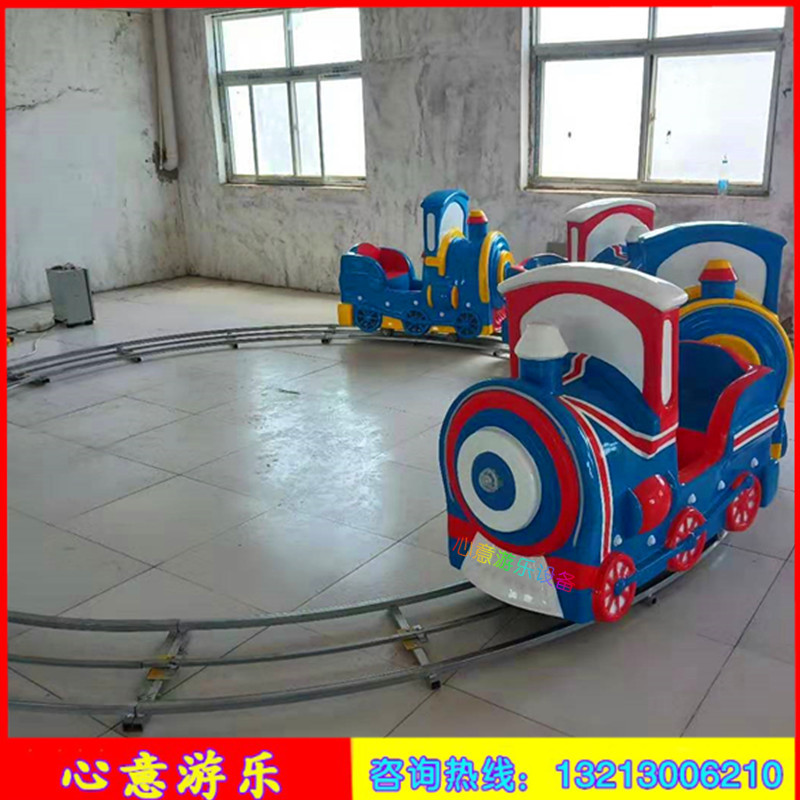 广场游新款乐设备儿童轨道小火车摇摇车户外摆摊生意电动旋转玩具