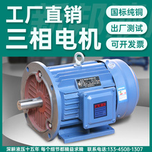 全铜三相电动机液压电机0.75KW/1.5KW/2.2KW/4KW纯铜380V国标