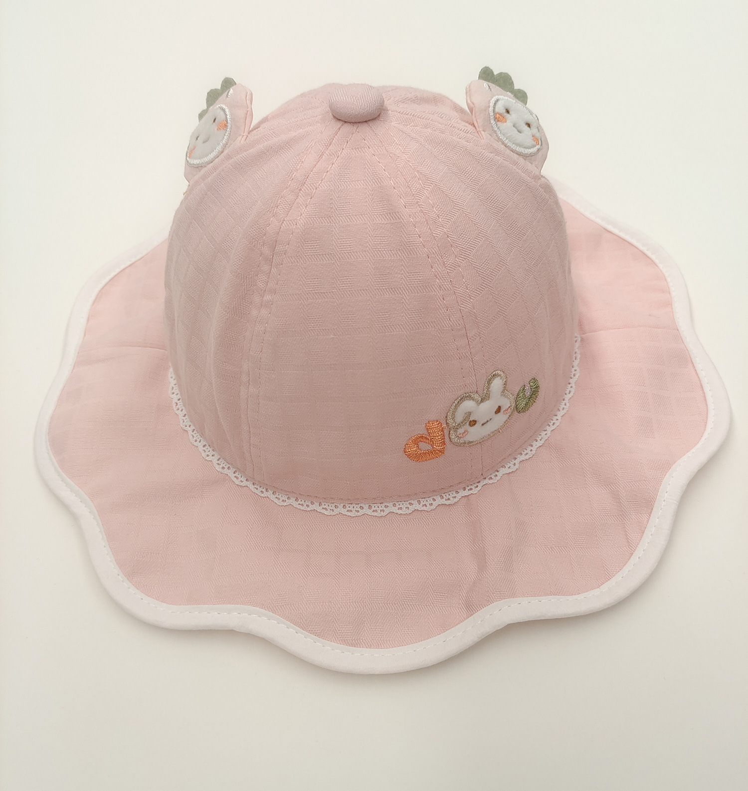 Bucket Hat Children's Hat Dudula Sun Hat Baby Girl Sun Protection Hat Happy Bunny Bucket Hat