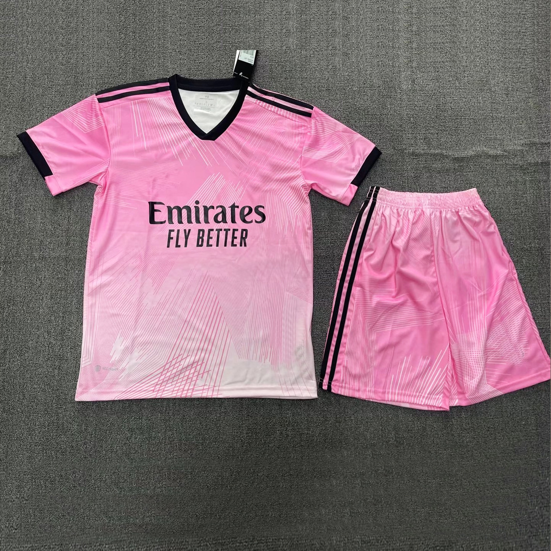 22-23皇马球衣120周年皇家马德里联名版y-3粉色队服足球服套装