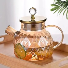 批发耐热玻璃茶具茶壶凉冷水壶杯子套装家用客厅大容量花茶水果茶