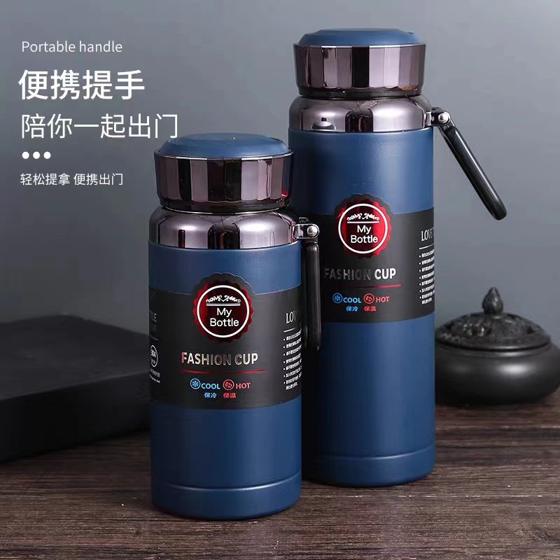 Outdoor 304 Stainless Steel Vacuum Thermos Cup for Men and Women Large Capacity Cup Student Portable Sports Kettle 1000ml