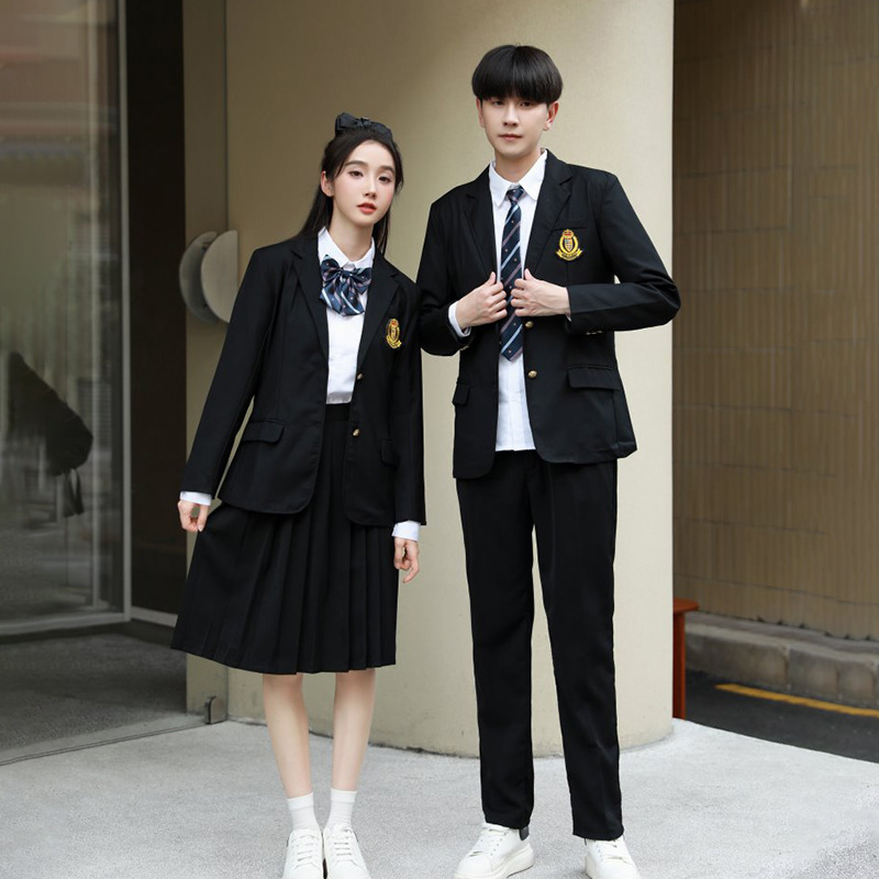 班服学院风初高中学生秋冬季合唱运动会演出服毕业季校服西装套装