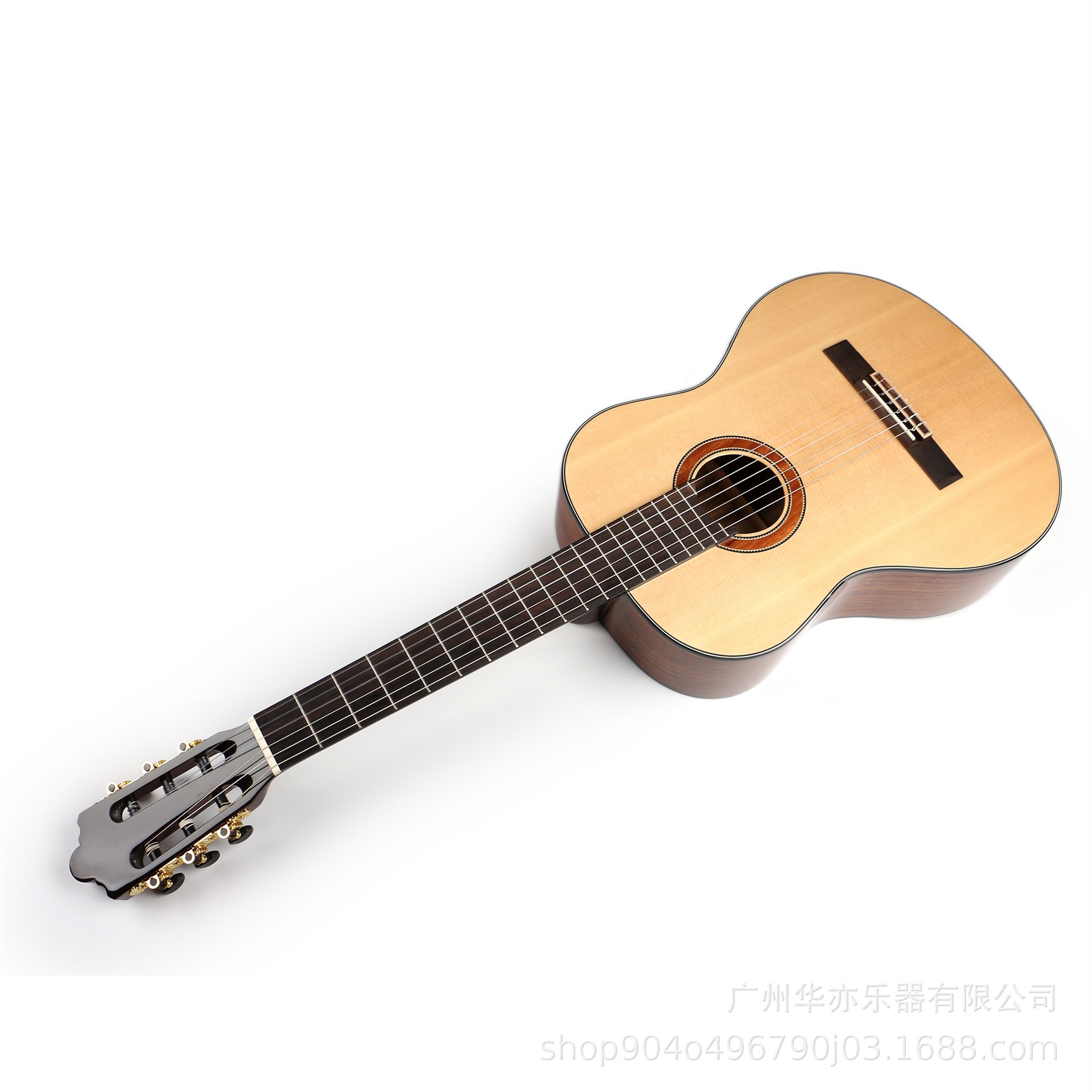 古典吉他39寸云杉单板胡桃木亮光古典吉它36寸尼龙吉他guitar工厂