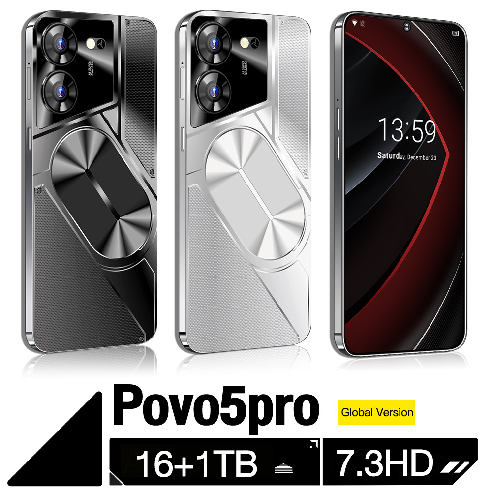 2024新款 Povo5pro 跨境智能手机4G 灵动岛高清屏 3+32 ozon代发