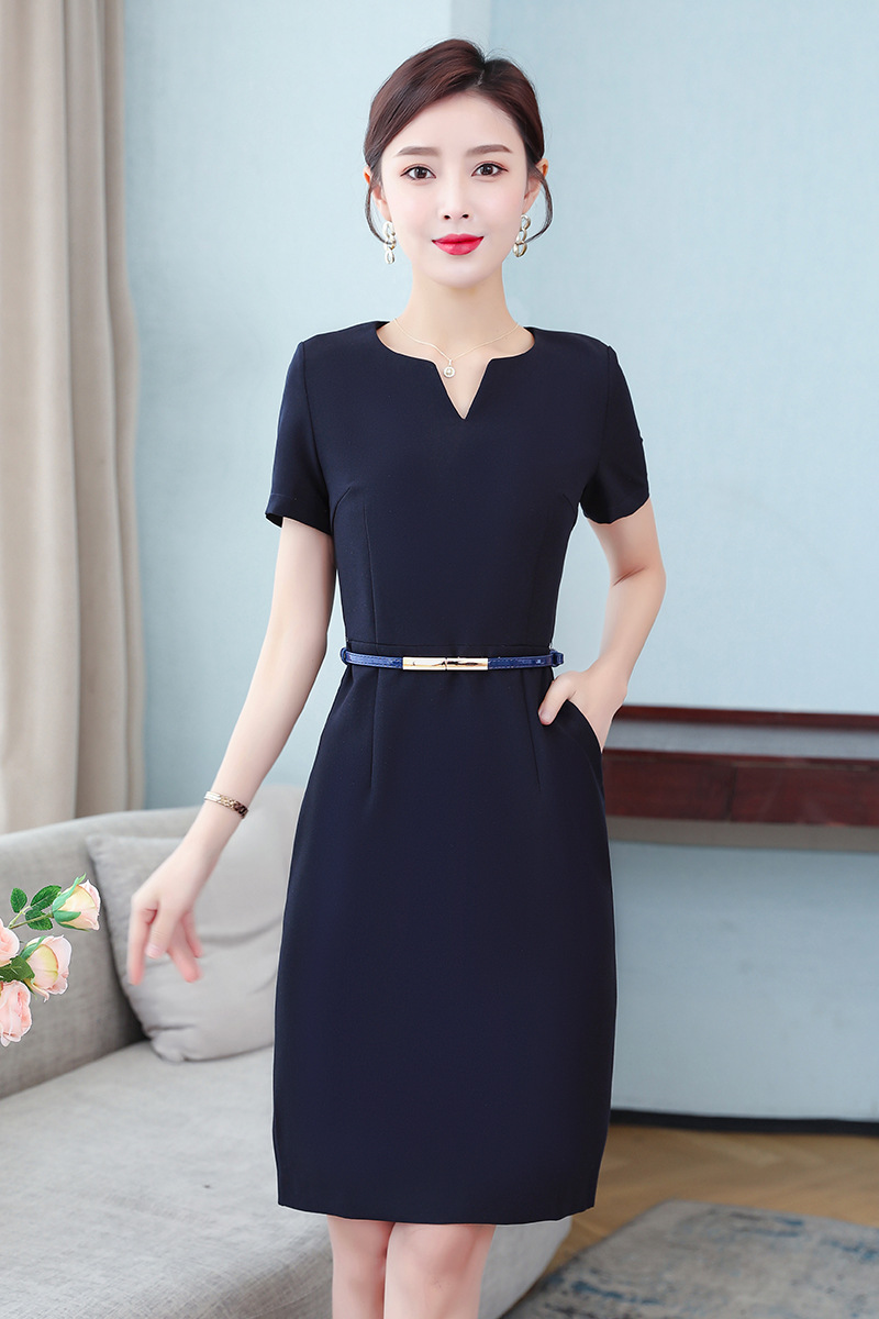 夏装新款工作服女连衣裙优雅气质名媛包臀 售楼部工装女职业裙
