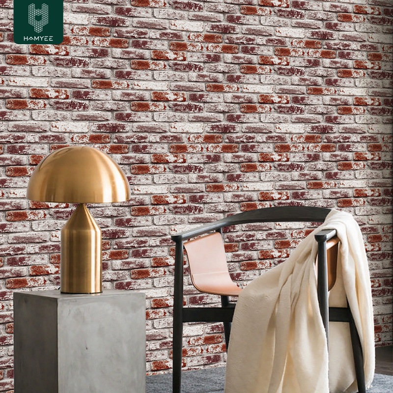 直播间电视背景墙装饰宿舍壁布pvc墙纸卧室墙布自粘批发wallpaper