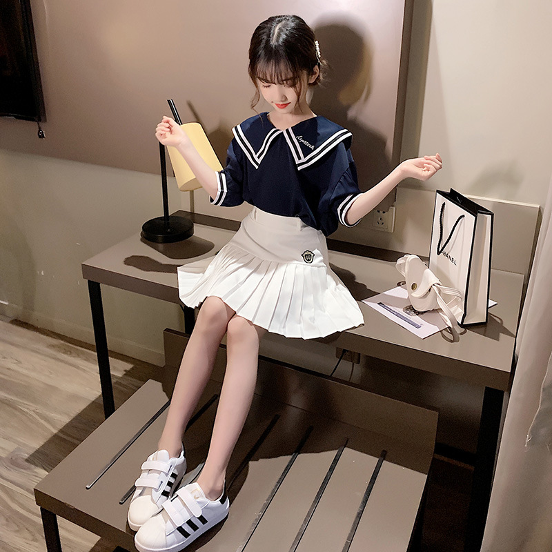 儿童jk制服裙套装10岁小学生女童校服春天裙子正版jk学院风夏季12