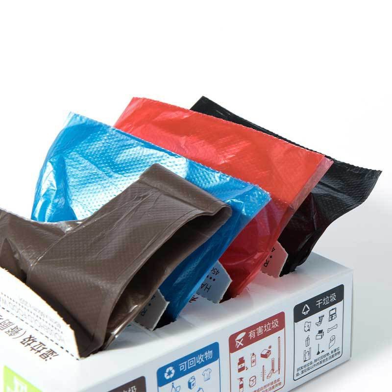 Four Seasons Lvkang Point Break Garbage Bag in Multiple Colors Thickened Wet and Dry Kitchen Plastic Bag Property Hotel Classification Garbage Bag