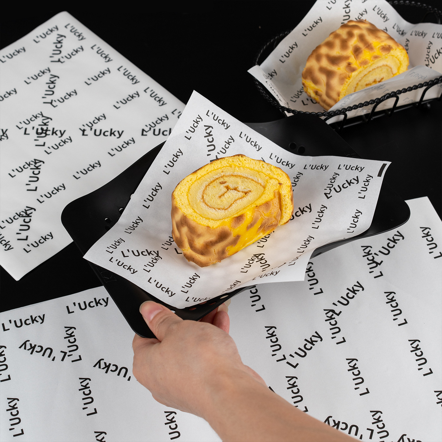 防油纸垫纸油炸小吃隔油餐盘纸面包甜品蛋糕烘焙油纸三明治包装纸