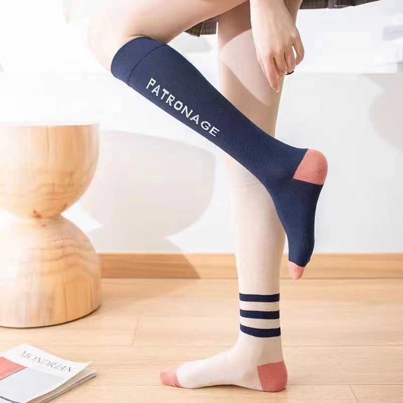 刘畊宏同款运动跑步袜子女夏季薄款小腿袜瑜伽长筒鸳鸯廋腿袜打球