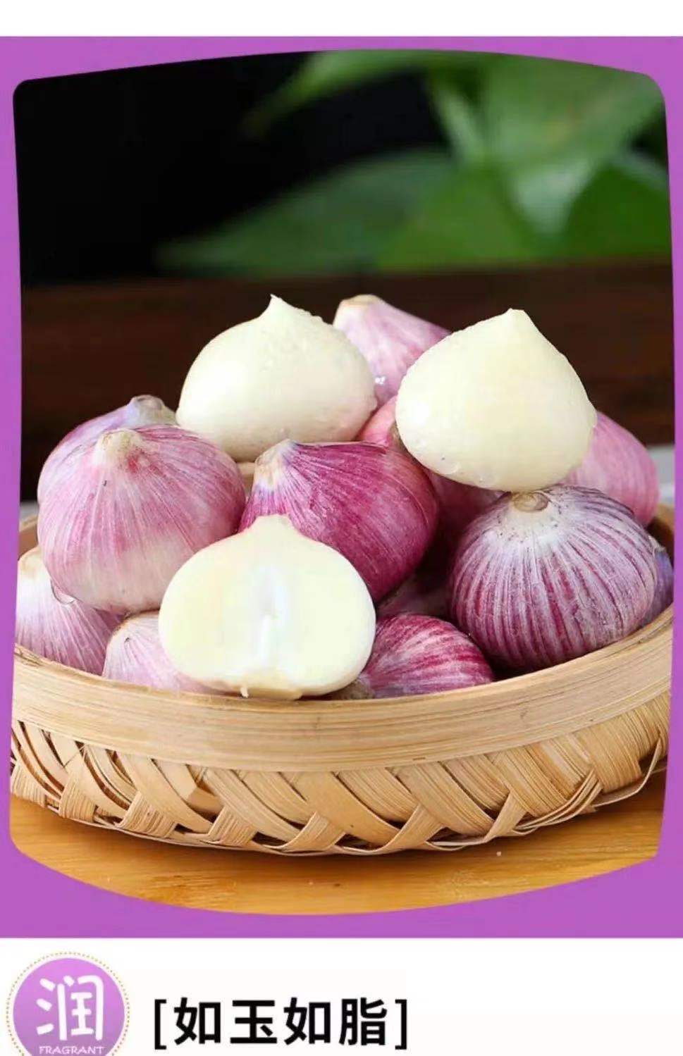 云南紫皮独头蒜斤干蒜大果 新鲜蒜晒干红皮香蒜泡蒜黑蒜农家种植