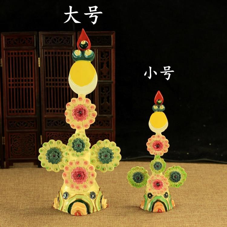 大小号彩绘树脂度母朵玛密宗佛教法物法器/密宗供品/垛玛摆件手工