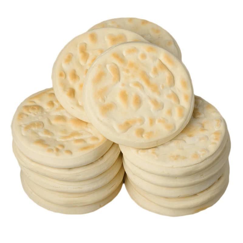 陕西肉夹馍饼饼商用烧饼早餐土豆片菜夹馍白吉馍手工饼皮整箱