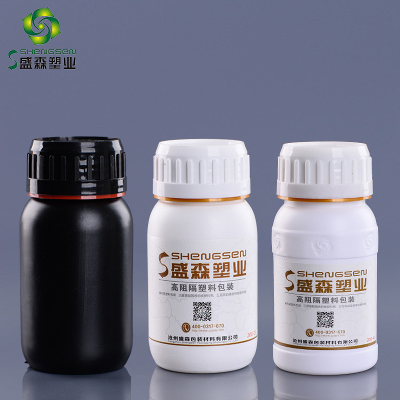 0万个pe500ml高阻隔农药瓶子塑料包装瓶 叶面肥瓶 乳油瓶 膜内贴瓶子