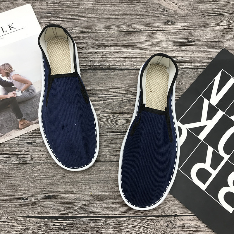 2025春秋新款男牛筋底台州西山布鞋低帮透气防滑老北京花布鞋防臭