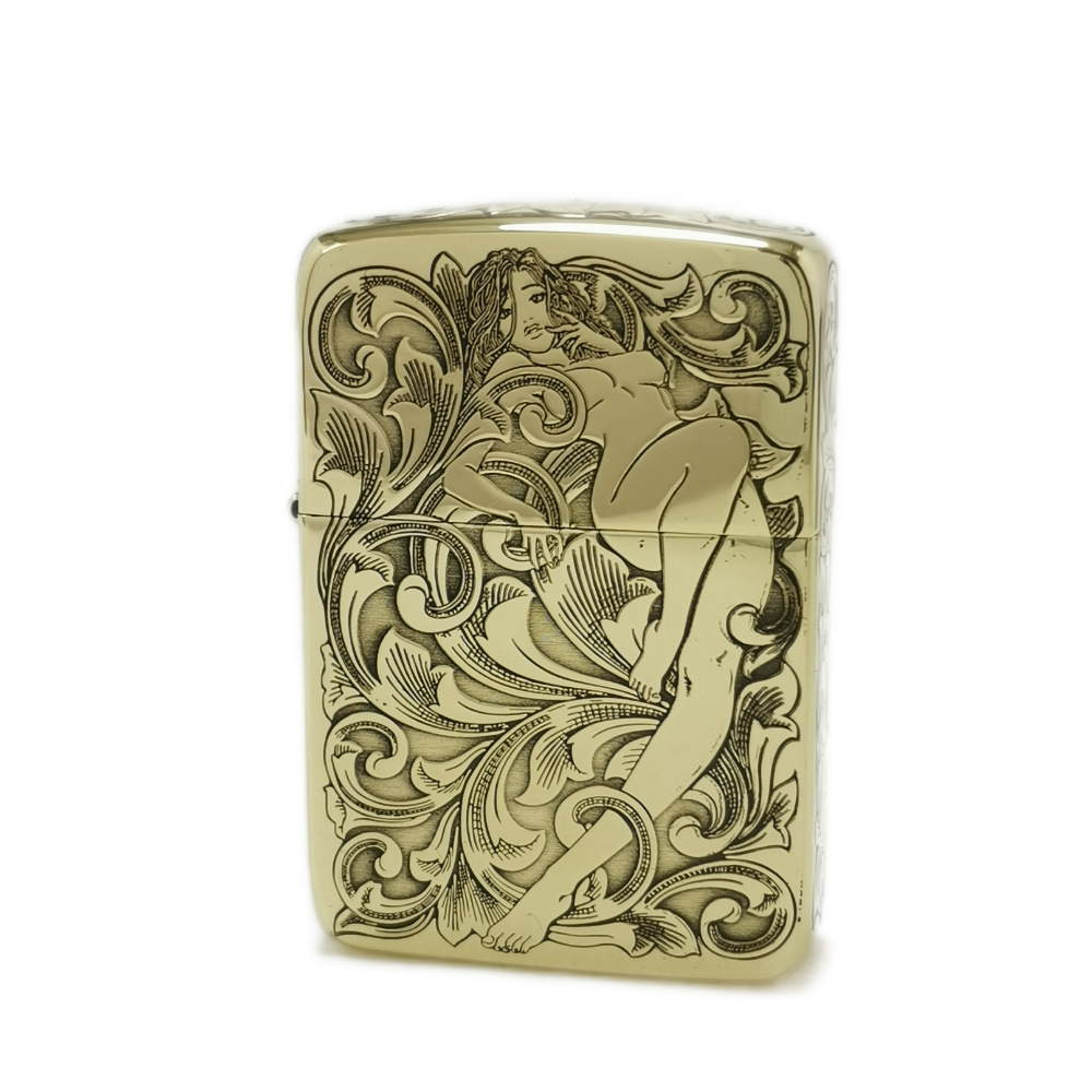zippo1941b唐草仙子diyzippo1941b复刻精雕 zipo1941煤油打火机