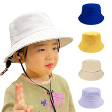 亲子儿童渔夫帽高品质定制户外登山水桶帽子男纯色光板纯棉盆帽女