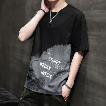 男士短袖t恤夏季潮流体桖宽松潮牌中国风青年男装半袖丅恤上衣服