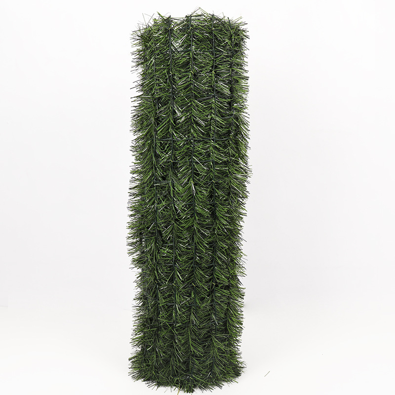 Simulation Plant Pine Needle Wattled Wall Fence Greening Decoration Wall Simulation Fence Site Decoration