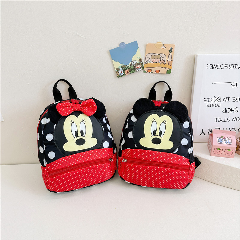 New Children's Bags Cartoon Mickey Girl Kindergarten Backpack Casual Cute 3-7 Years Old Girl Backpack