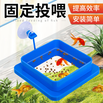 鱼缸喂食器小型鱼孔雀鱼饲料喂食圈鱼食防飘散漂浮投食器喂鱼神器