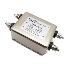 抗噪音电源滤波器 单相交流220V10A 20A电磁抗干扰 XAM-20A