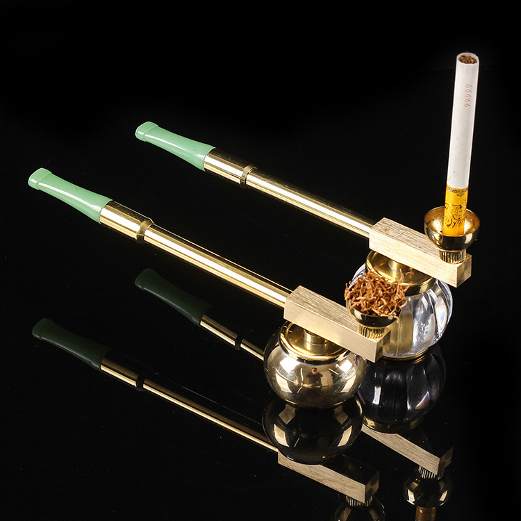 水烟壶水烟袋烟丝黄铜旱烟袋锅子过滤老式水烟枪旱烟