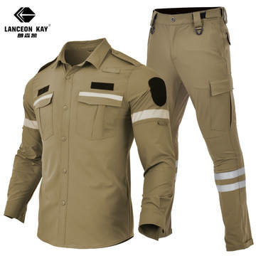 朗森凯应急消防作训服抢险救援服套装弹力夏季速干训练服厂家批发